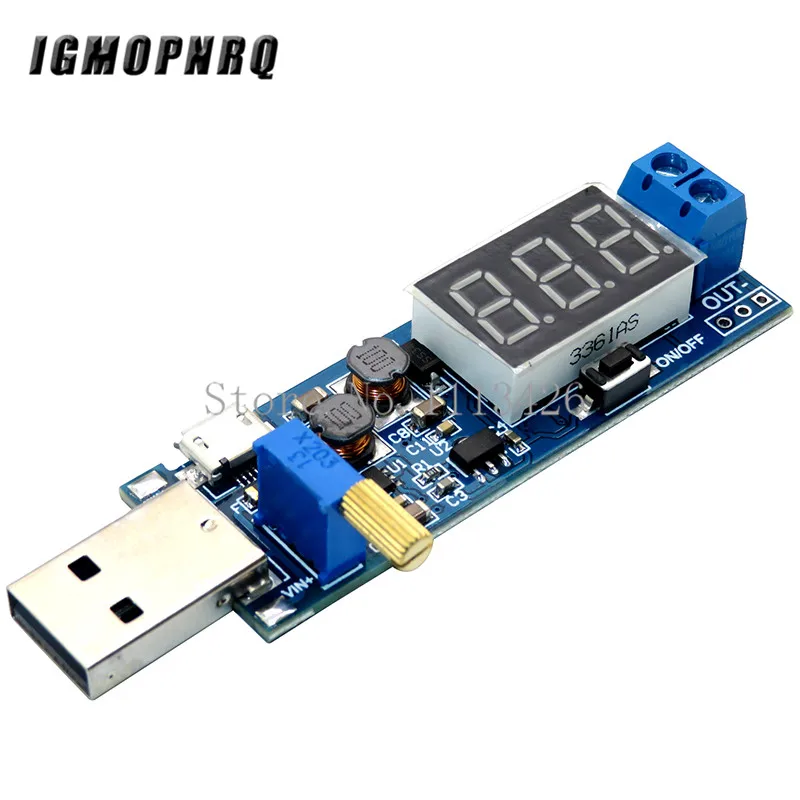 USB повышающий/уменьшающий модуль питания DC 5 В до 3 В/12 Регулируемый понижающий