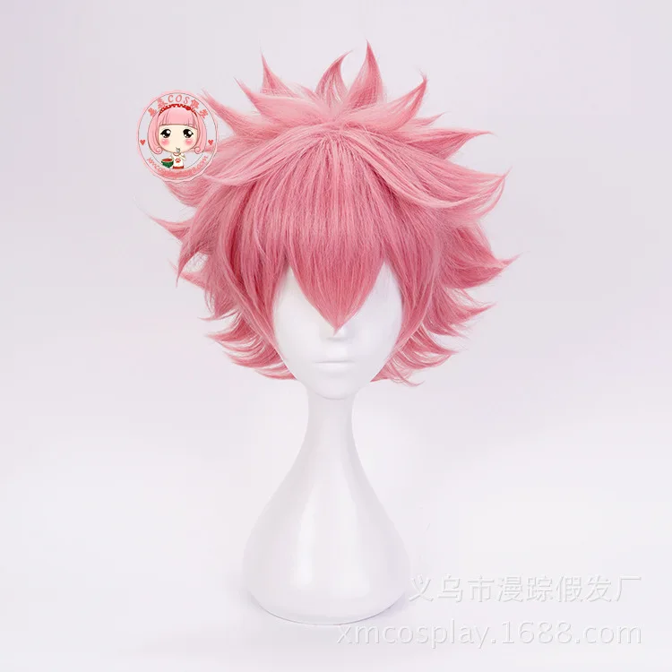 Парик Boku no Hero Academia Mina Ashido короткий розовый термостойкий парик из синтетических