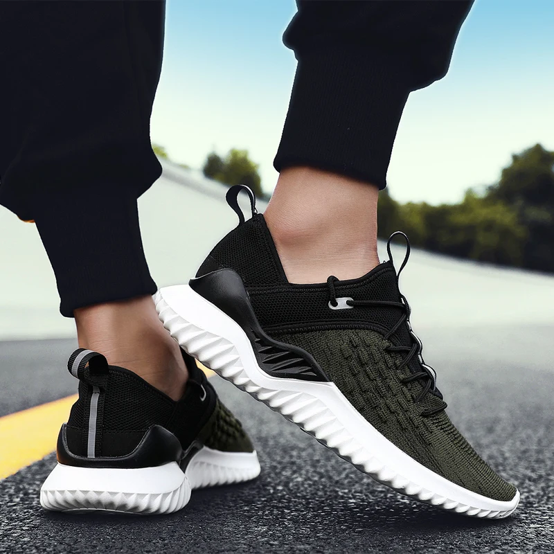 Новинка 2019 стильные дышащие мужские удобные сетчатые кроссовки мужская