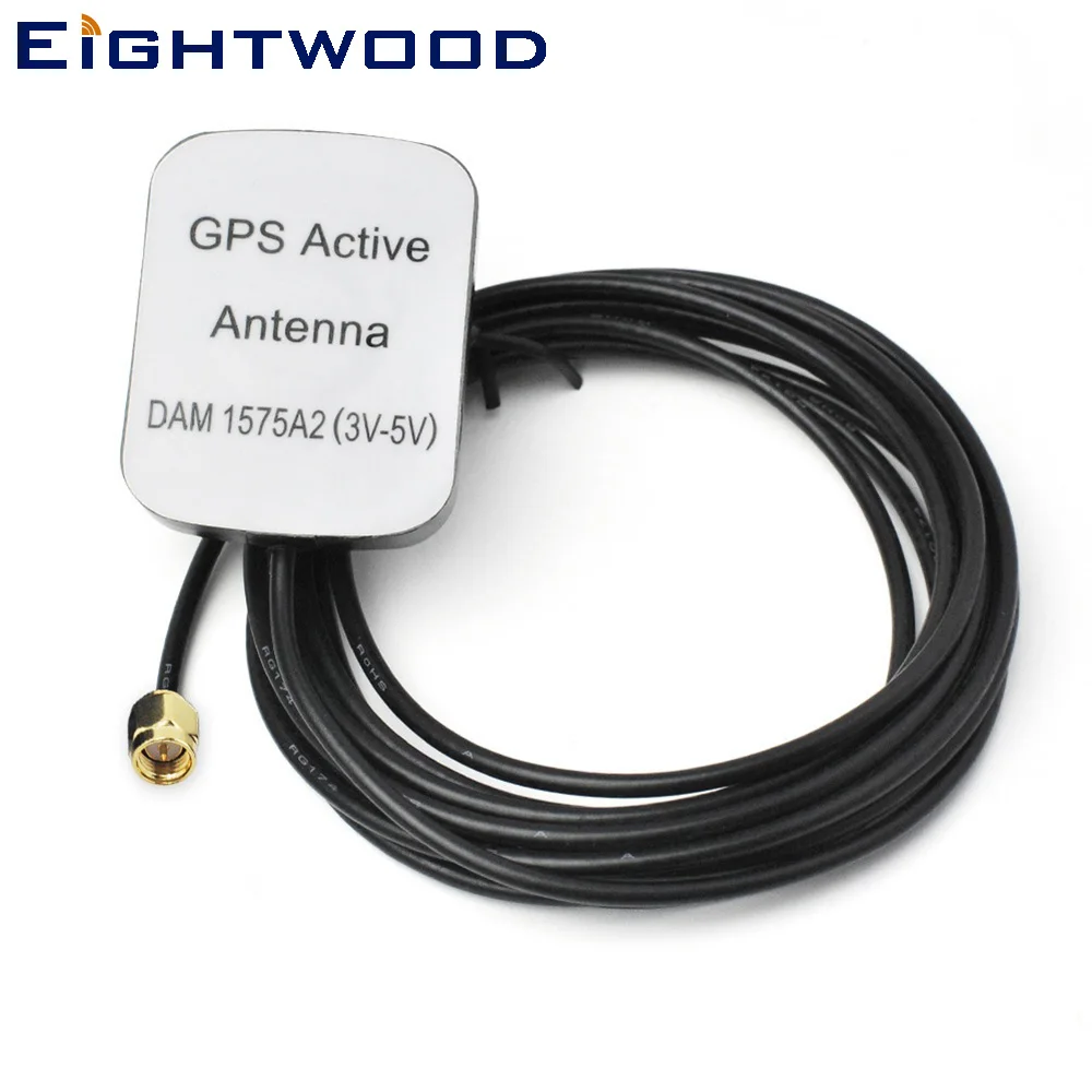 Eightwood 1575 42 MHZ GPS активная антенна с фотокабелем RG174 3m для приемников и мобильных