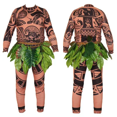 Полный комплект из фильма Моана принцесса Maui костюм для косплея принцессы верх