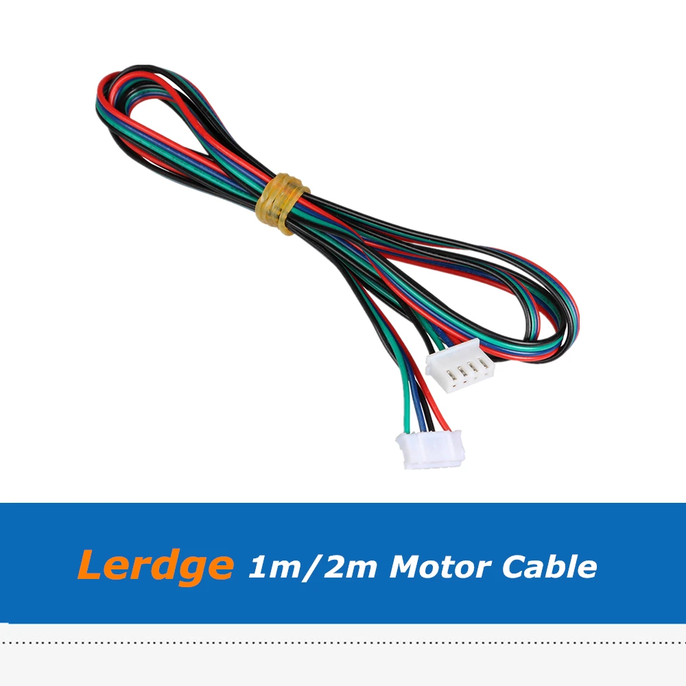 4 шт./лот Lerdge 1 м/2 м XH2.54 4-контактный моторный кабель с DuPont Line белый терминал для 3D