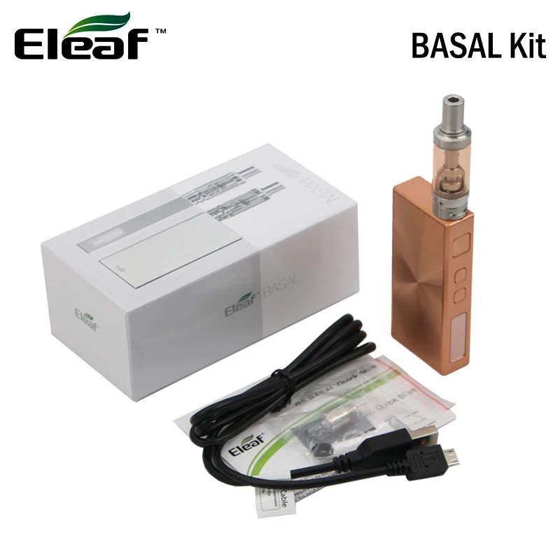 Eleaf BASAL Kit 30 Вт электронная сигарета базальный мод 1500 мАч батарея и 1 8 мл GS