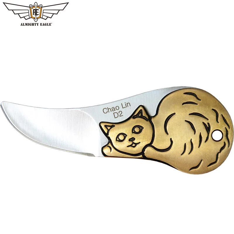Мини-нож ALMIGHTY EAGLE EDC инструмент D2 стальной нож для самозащиты снаряжение кемпинга