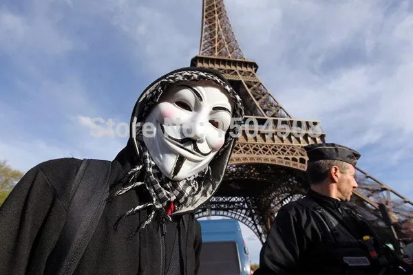 Маскарадная маска V для Vendetta белые вечерние маскарадные маски косплея по мотивам