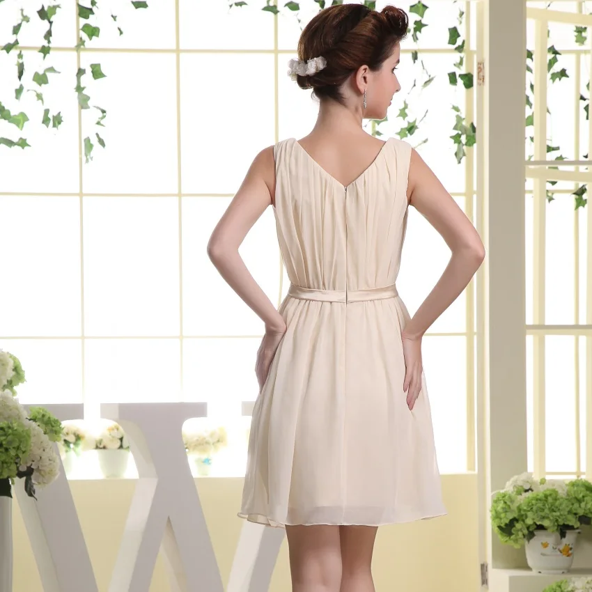 Пикантные светильник кие короткие платья цвета шампанского для выпускного