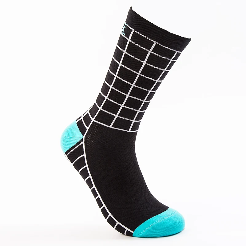 QTWZ11BW DH спортивные мотоциклетные Носки дышащие для катания на лыжах, бега, спорта, баскетбола, мотокросса, езды на велосипеде, горные велосипедные носки - Цвет: QTWZ11BW