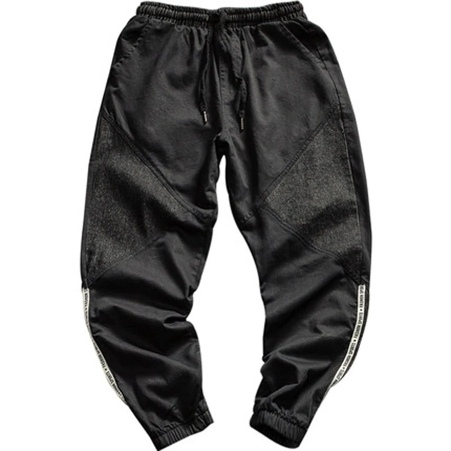 Лоскутные камуфляжные мужские джинсовые штаны джинсы черные хип-хоп Японская