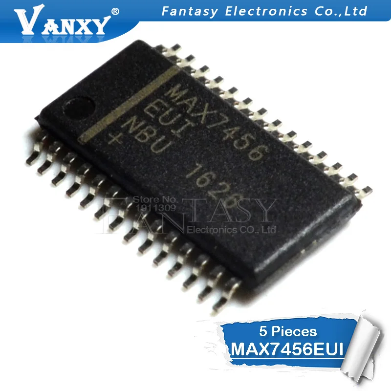 5 шт. MAX7456EUI SSOP28 MAX7456 SSOP SMD SSOP-28 | Электронные компоненты и принадлежности