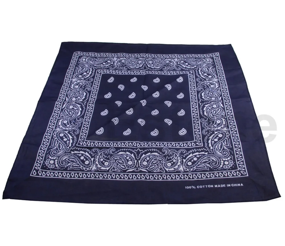 Hot 1pcs Cotton Paisley Bandana HeadWrap Hair wrap Double Side Print 1 pc Scarf Headband |