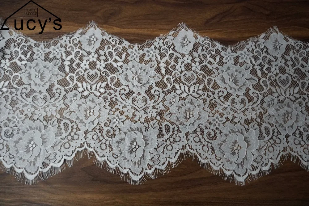 

Allover florals elegant lace! 15meters/lot free shipping NEW 28CM wide wave pattern floral venice lace trim