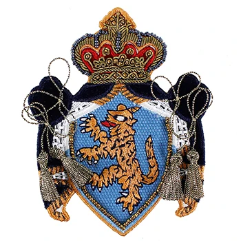 tiger badge 1281 1 шт. пчела Корона сердце любовь индийский Шелковый Тигр значок патч вышитая бисером роза аппликация винтажная вышитая швейная одежда патч TH1278 - Цвет: tiger badge 1281