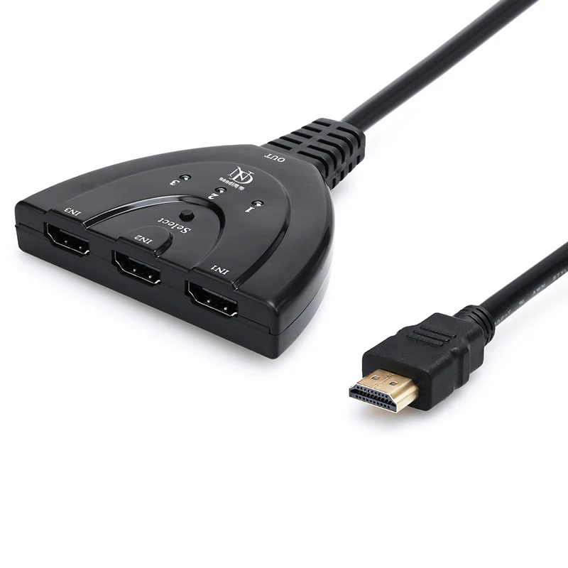 Hdmi хаб HDMI сплиттер Авто переключатель 3 порта с 1080P 3D кабель адаптер конвертер для