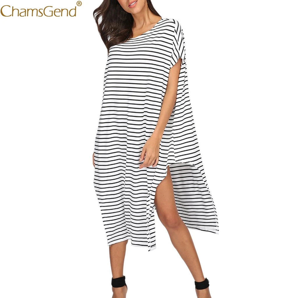 Свободное платье женское повседневное белое официальное с круглым вырезом