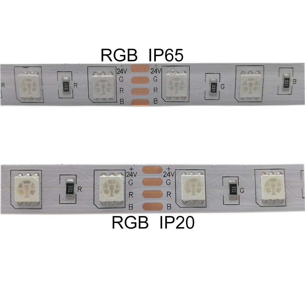 DC 24 V 5050 Светодиодные ленты 60 светодиодный s/m 5 M/Roll 300 светодиодный s IP20 IP65 Водонепроницаемый Светодиодные ленты 5050 RGB, белый, теплый белый, красный, синий, желтый