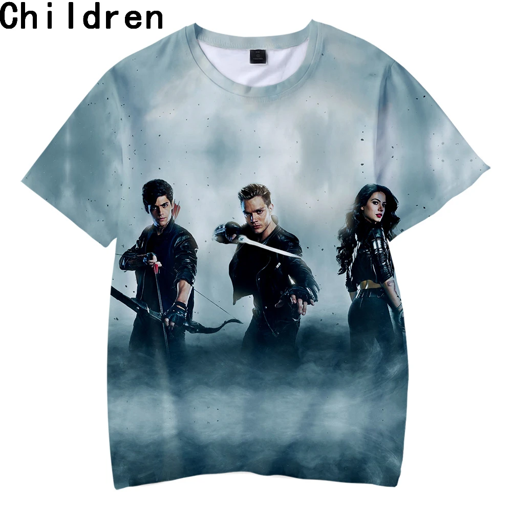 

Детские футболки с 3D принтом Shadowhunters, модные летние футболки с коротким рукавом, лидер продаж 2019, модная уличная одежда, детские футболки
