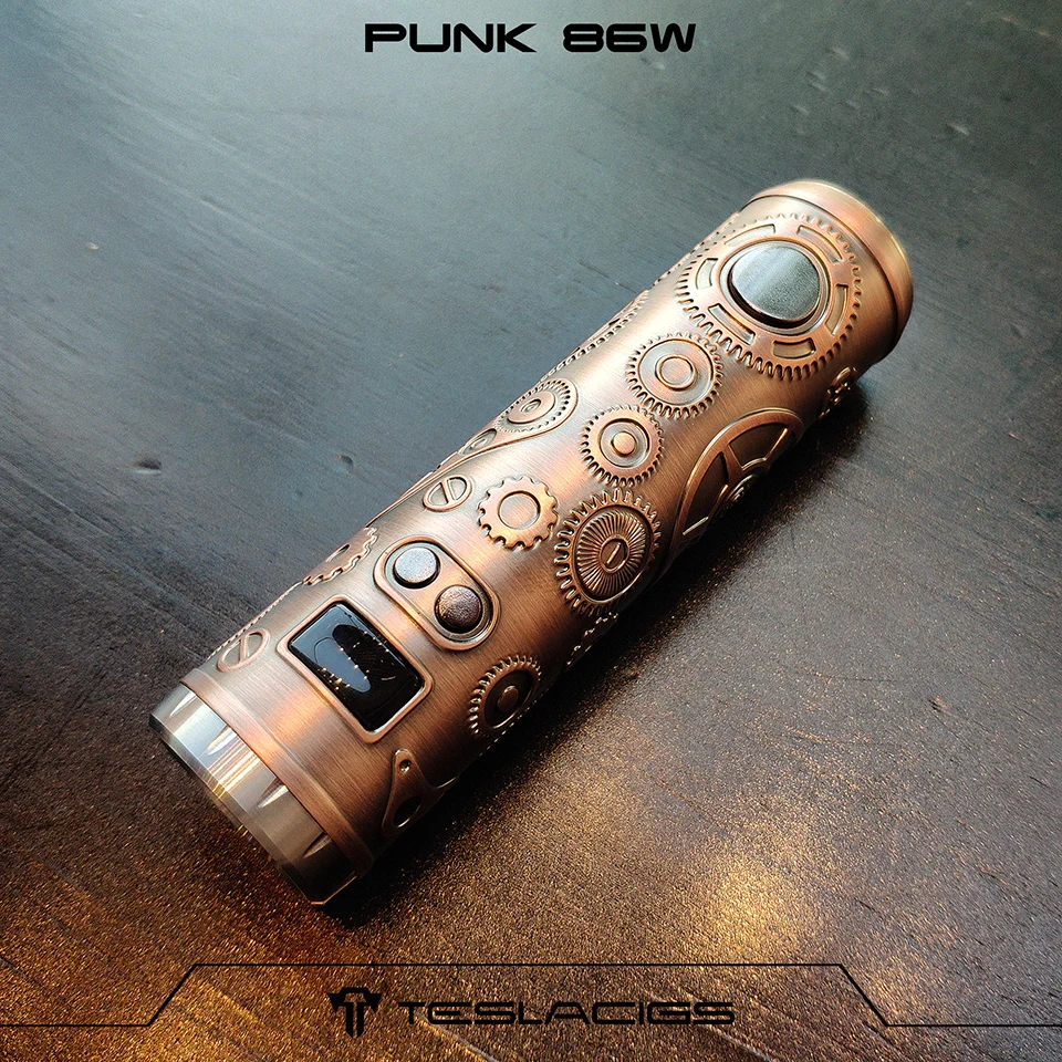 Original Teslacigs Tesla punk 86W mod 18650 Battery Power Punk Style Vape Mod Taggle switch design Electronic Cigarettes |