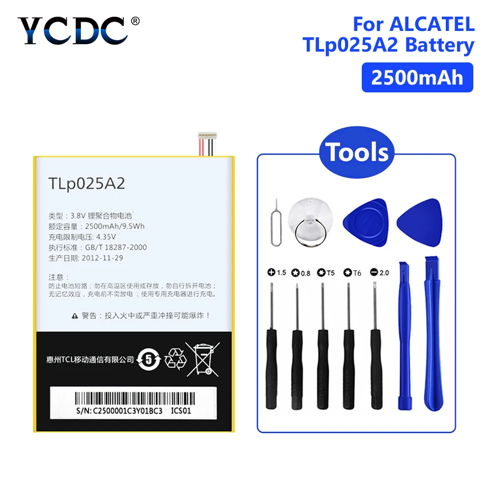 Новинка 2500 мАч TLp025A2 аккумулятор TLp025A4 для ALCATEL one touch OT 8008D HD OT8000 8000D 6043D TCL Y710 Y900 с