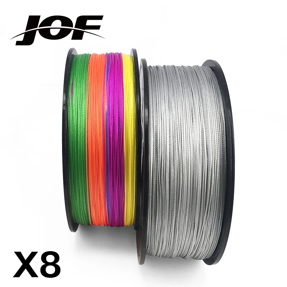 500M X8 JOF брендовая супер прочная японская многофиламентная 100% PE плетеная леска 8