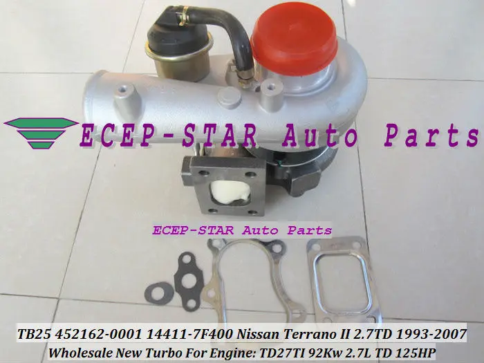 Турбокомпрессор TB25 452162-0001 14411-7F400 452162 для NISSAN Terrano II 1993-07 Maverick 1997-99 TD27TI л л.с. |