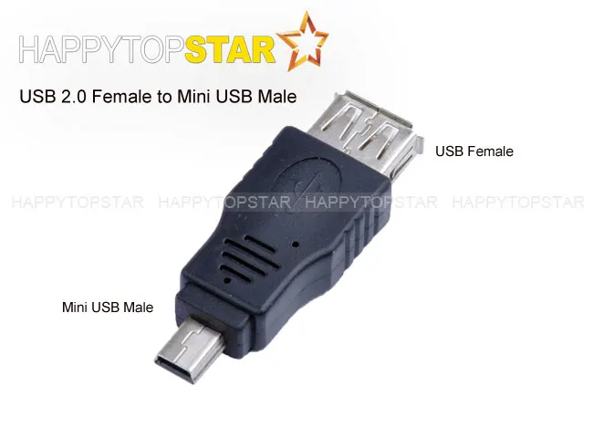 Переходник с USB 2 0 мама на Mini B 5-контактный папа |