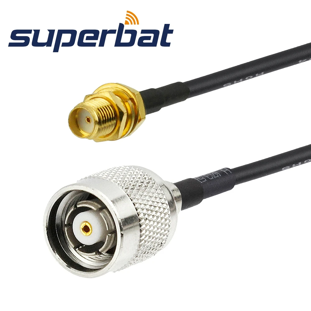 Superbat SMA Jack для RP TNC Подключите кабель Ассамблеи RG174 15 см Оптовая продажа Прямая