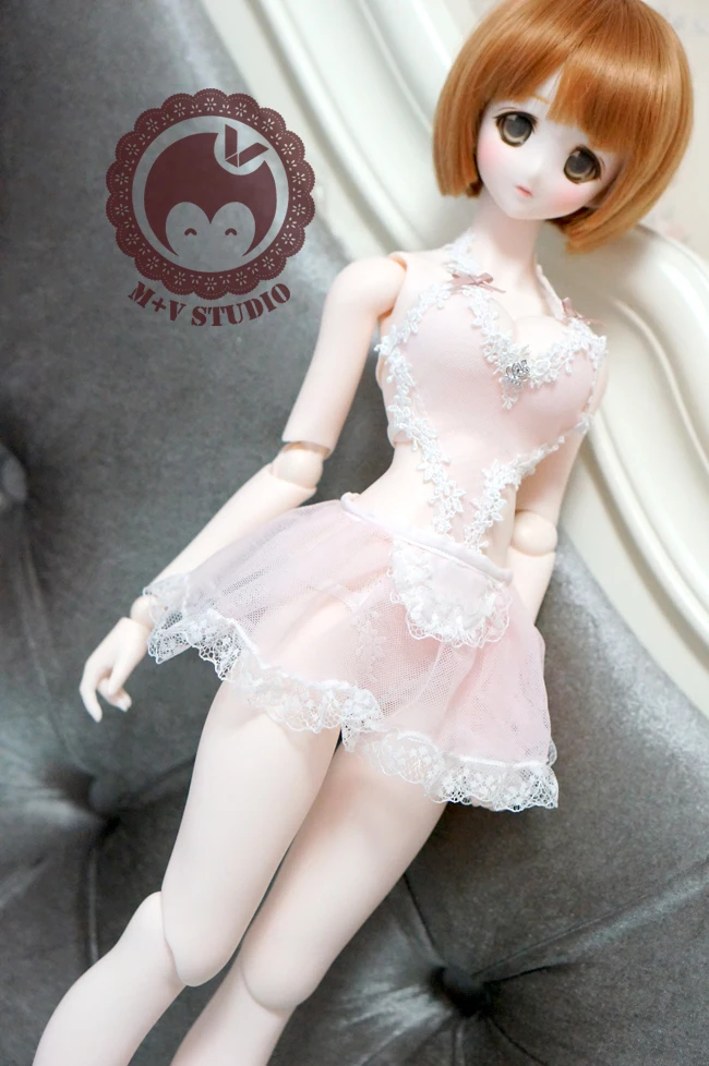 Соблазнительный кружевной пижамный комплект с кроликом для куклы BJD 1/3 SD16