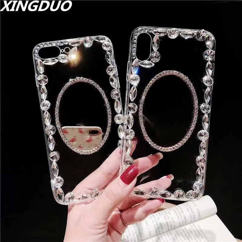 Блестящий чехол XINGDUO для Huawei Mate 20 Pro блестящий с бриллиантами макияжа P20 PRO Lite P10 Lite/