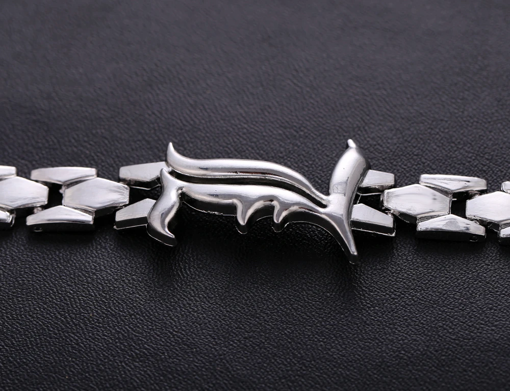 Оптовая продажа металлические браслеты хит продаж из сплава серебра с рисунком