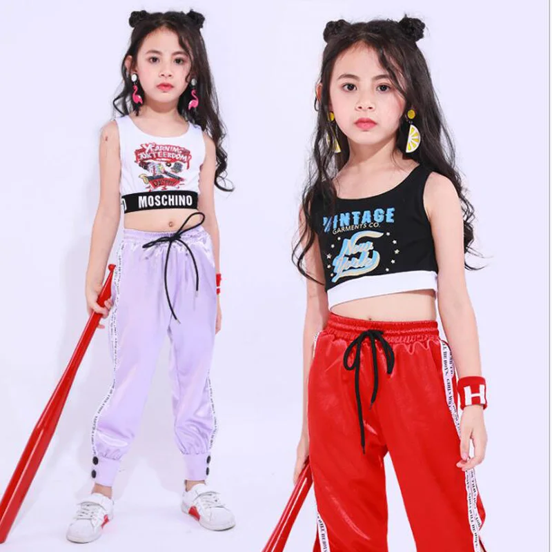 Детская одежда с блестками бальная рубашка штаны танцевальные наряды для