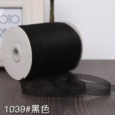 

Горячие 1 см 3/8 дюйма черная шифоновая лента для шитья искусства ручной работы DIY материалы Поставки свадебного торта украшение праздничный ...