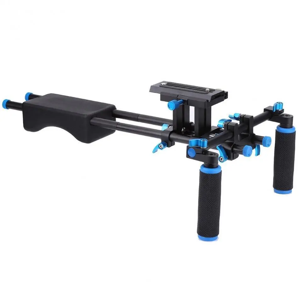 DSLR Rig Камера Кронштейн ручной Видео плеча Поддержка 15 мм стержень Зажим
