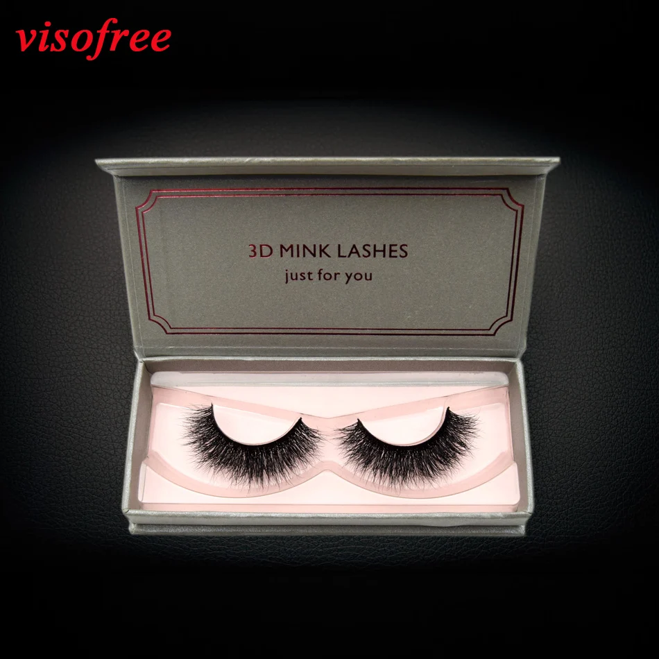Visofree ресницы 3D норковые толстые полные полосы ручной работы черные накладные