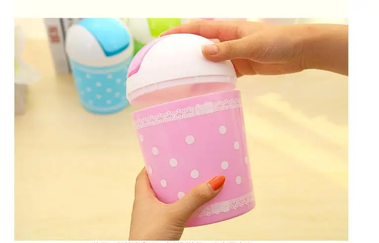 100 шт./лот! Мусорные баки пластиковая зеркальная Чистящая бочка креативная