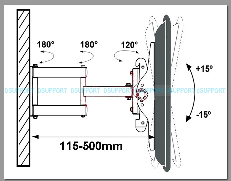Гибкий Кронштейн для телевизора 42 65 дюймов|bracket wall mount|bracket mountbracket tv |