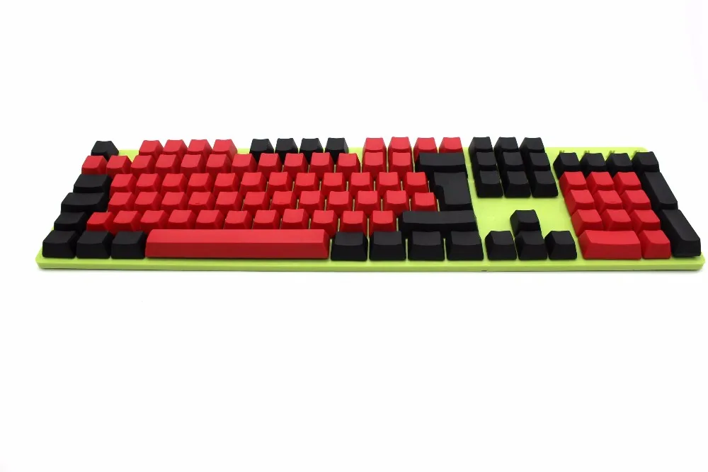 Крутой Джаз смешанный красный черный толстый PBT 104 87 61 ISO ANSI макет OEM профиль