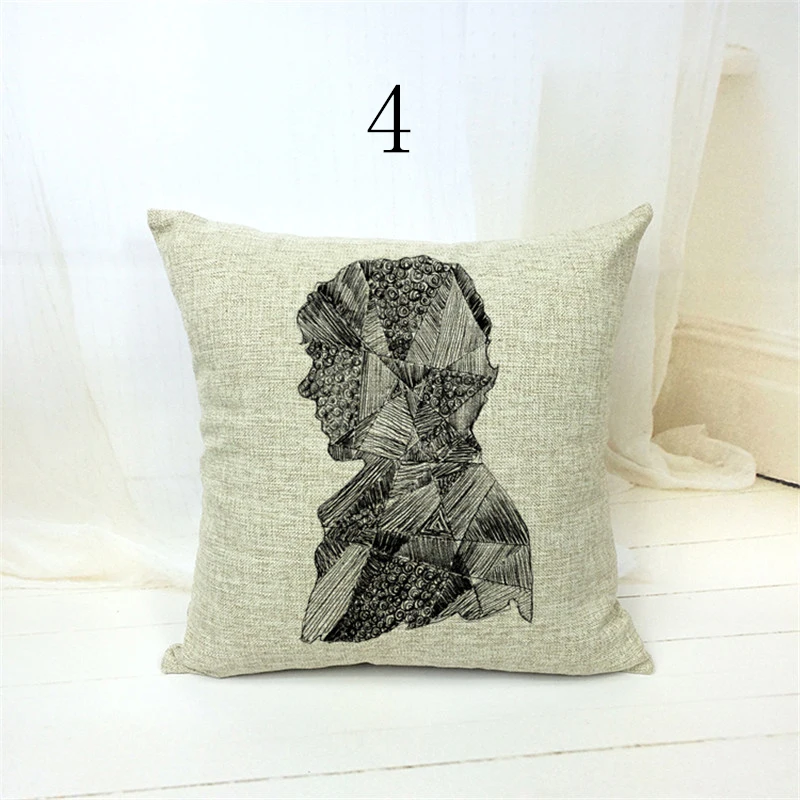 Декоративные подушечки для дома Vitage Style декоративные с принтом Шерлока Холмса