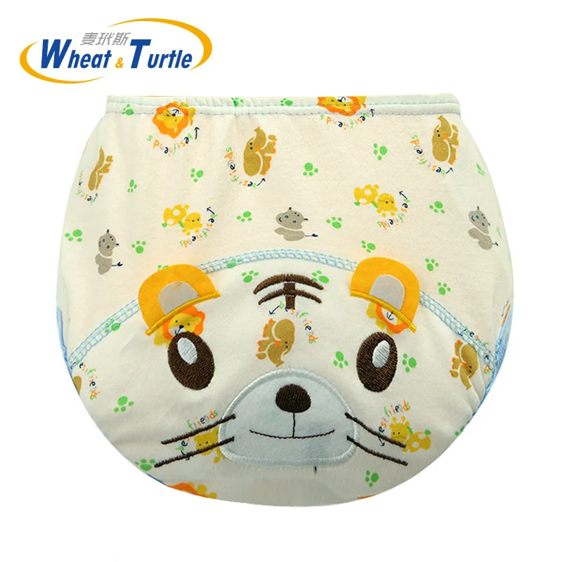 Детские подгузники для мамы и ребенка унисекс многоразовые тканевые с животным