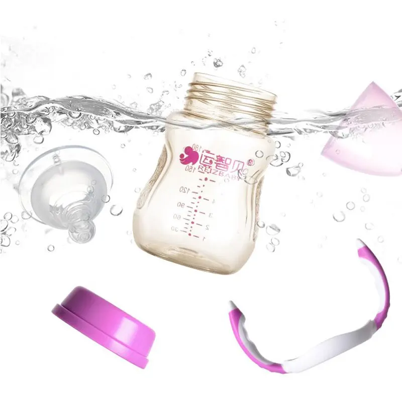 Brand Baby PPSU Bottle Feeding with Silicone Nipple Handle Dust-Cover Automatic | Мать и ребенок