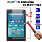 XSKEMP 2 шт.партия 9 H Премиум протектор экрана из закаленного стекла для Amazon Kindle fire HD 10 2017 10,0 планшет Защитная стеклянная пленка