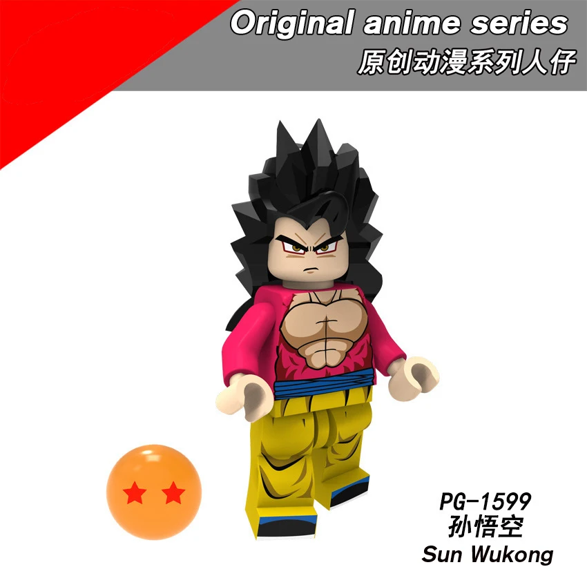Конструктор Legoing Dragon Balling оригинальный P8182 аниме серия Sun Wukong Vegeta сборка