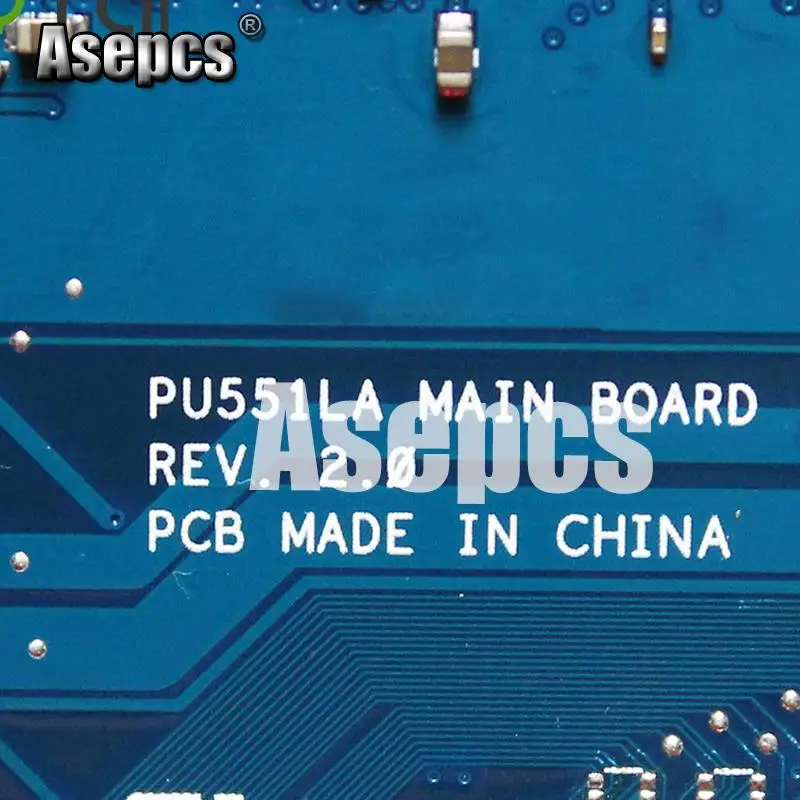 Asepcs PU551LA laptop motherboard For Asus PRO551L PU551L test original mainboard rev 2.0 2957U | Компьютеры и офис