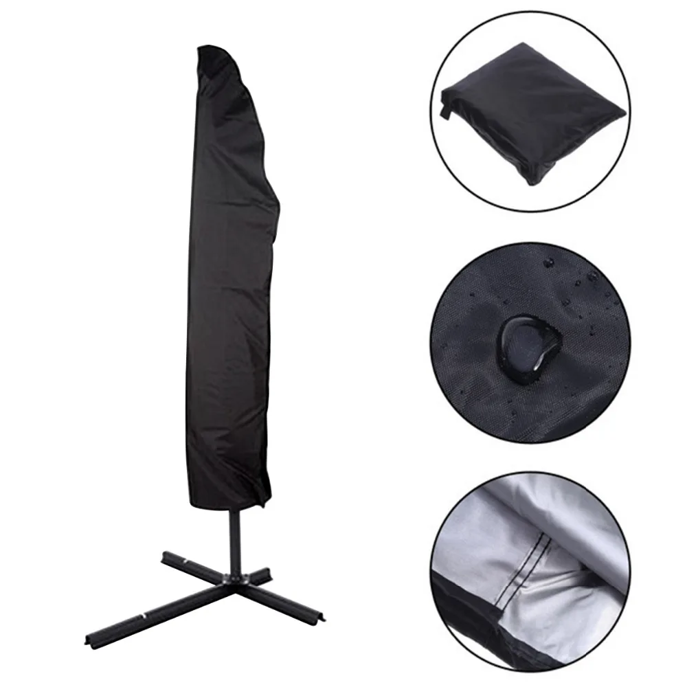 Роскошный консольный Зонт 3 м чехол для бананового зонта на молнии садовый зонт