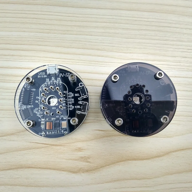 Светодиодные цифровые часы in12 RGB Nixie набор электронных часов настольные в стиле