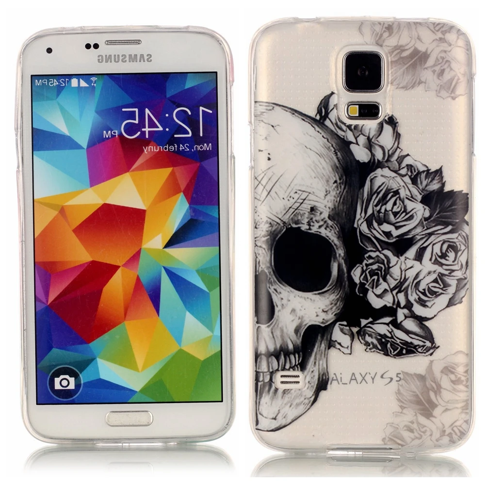 Новый ТПУ Чехол Для Samsung Galaxy S5 G900 5.1 4 7-дюймовый Мягкий силиконовый Случае телефон