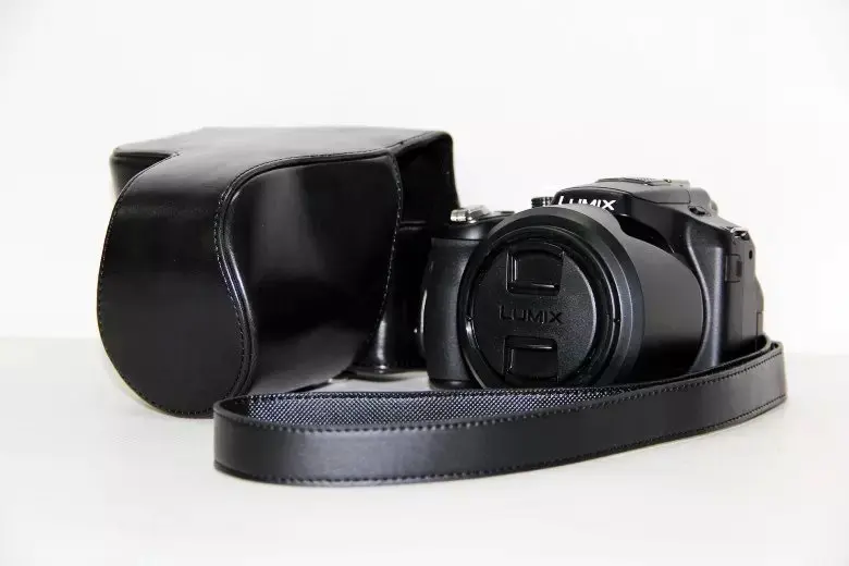 Чехол сумка из искусственной кожи для камеры Panasonic LUMIX DMC FZ200 fz200 с плечевым
