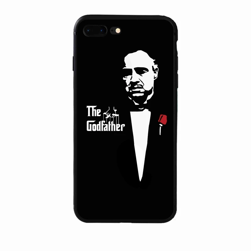 Новый бренд Godfather для мужчин Мягкий силиконовый чехол iPhone 6 6s 7 Plus 8 X XS Max XR 5s SE