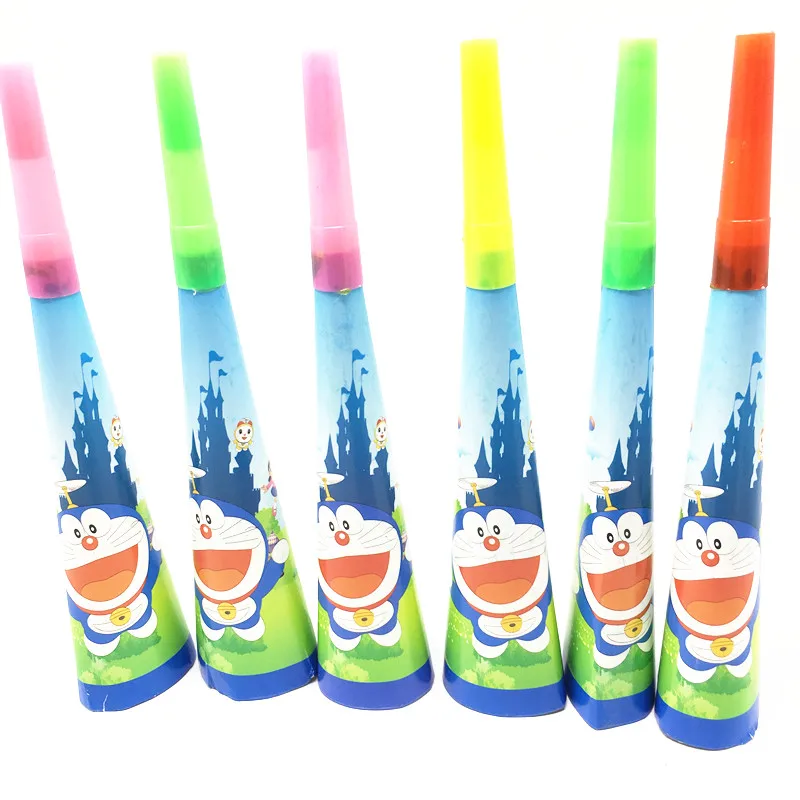 6 шт./лот Doraemon horns trumpets baby shower товары для дня рождения theme horns|Производители шума| |