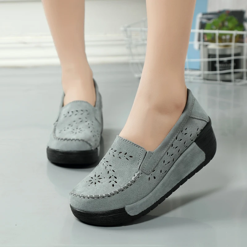 2018 Summer Women Hollow Casual Slip-on Shoes Youths Girls Fashion Shake Autumn Students Height Increasing Platform Shoe | Обувь