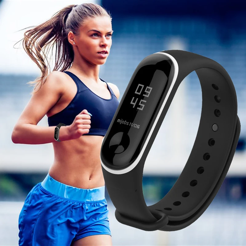 Replacement Sport Silicone watchband Bracelet For Xiaomi Mi Band 3/4 Fitness smartwatch colorful comfortable strap for Mi band 4